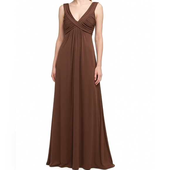 BCBG Dresses & Skirts - BCBG Chocolate Sleeveless Maxi Dress